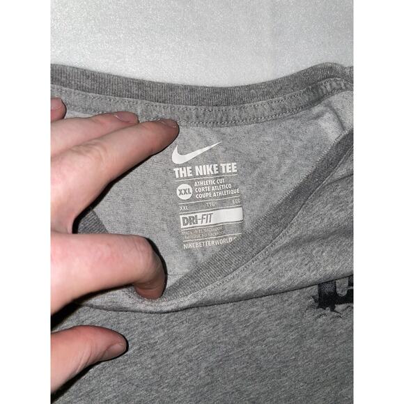 Vintage Nike Witness‎ T-Shirt LeBron James Gray Mens Size XXL Dri-Fit RARE - Picture 3 of 5